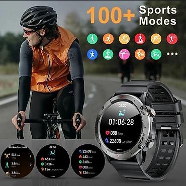 Aksesuarlar: Yeni, Smart saat, Sensor ekran, rəng - Qara — 6