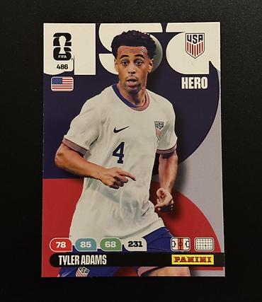 İncəsənət və kolleksiyalar: Tyler Adams 🇺🇸 Panini Adrenalyn XL FIFA World Cup 2026 kolleksiya kart — 1