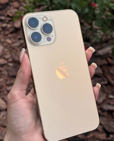 купит айфон 13 про макс бу: IPhone 13 Pro Max, Колдонулган, 256 ГБ, Алтын, Коргоочу айнек, Каптама, 100 %