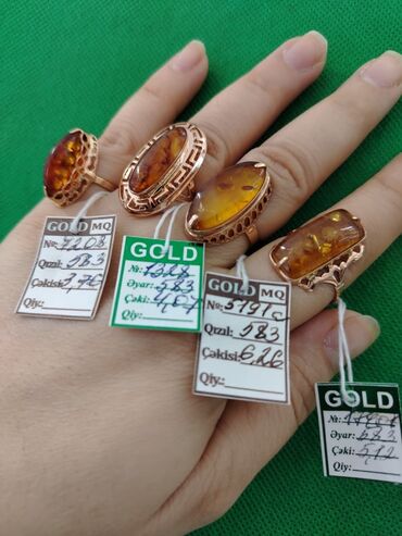 14 k qızıl: Üzük, Sarı qızıl, 583 Əyar, Kəhrəba