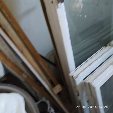 стекло бу: Деревянное окно, Комбинированное, цвет - Белый, Б/у, 147 *118, Самовывоз
