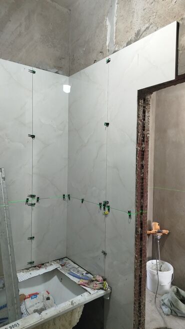 Укладка плитки: Укладка плитки в ванной | Керамогранитая плитка | Диагональная укладка Больше 6 лет опыта — 30