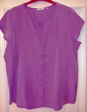 блузка шифоновая: Tom Tailor, 2XL (EU 44), цвет - Фиолетовый