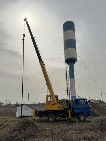 Услуги манипулятора: Кран услуга Стрела 21 метр Контейнер вагон бухта кирпич кум шагыл — 3