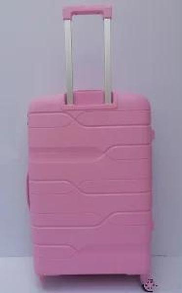 Putni koferi i torbe: Tvrdi kofer za putovanja – ružičasti - Materijal: čvrsta — 15