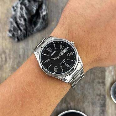Кол сааттар: Классикалык сааттар саат, Casio, Жапония, Суу өткөрбөөчү, Эркектердики, Жаңы — 4