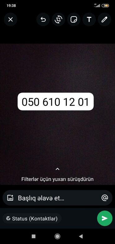 SİM-kartlar: Nömrə: ( 050 ) ( 506101201 ), Yeni