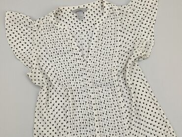 bluzki białe z krótkim rękawem: Shirt, H&M, M (EU 38), condition - Very good