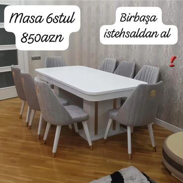Uşaq və gənc otağı üçün dəstlər: Qonaq otağı üçün, Yeni, 8 stul lalafo.az -da Uşaq və gənc otağı üçün dəstlər: Qonaq otağı üçün, Yeni, 8 stul