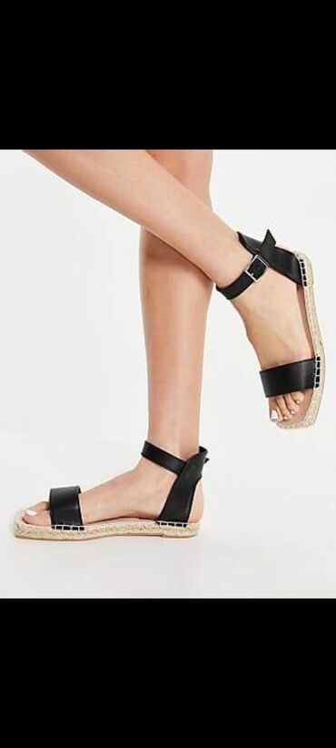 чёрные босоножки: Новые сандали босоножки London Rebel - размер 38 black sandals на лето
