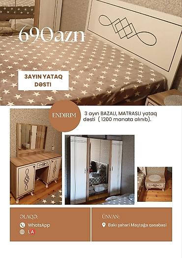 L🅰/ 3 ayın *BAZALI, MATRASLI* yataq dəsti 690 azn ( 1200 manata lalafo.az -da L🅰/ 3 ayın *BAZALI, MATRASLI* yataq dəsti 690 azn ( 1200 manata