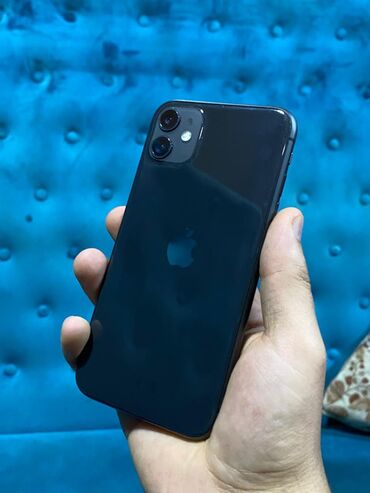 i̇şlenmiş soyducu: IPhone 11, 64 GB, Qara, Simsiz şarj, Face ID