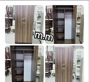 Dolab-asılqanlar: Güzgülü paltar dolabı - Ölçü: 200 × 135 × 47 sm (şəkildə göstərilib) — 3
