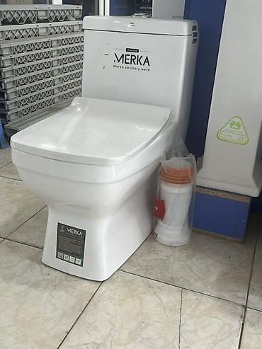 yerden unitaz: MERKA “Diamond” tualet – birgə gövdəli (monoblok) model - Brend — 3