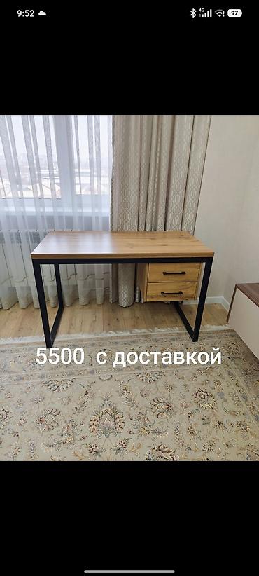 уьюжный стол: Письменный/рабочий стол в современном стиле лофт. - Столешница под — 1