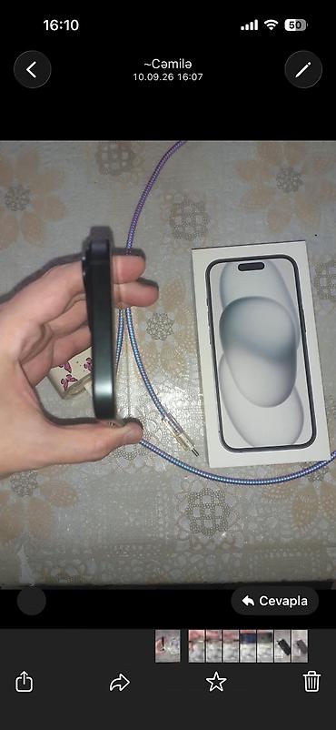 apple iphone 15 pro: IPhone 15, 128 GB, Qara, Zəmanət, Barmaq izi, Simsiz şarj — 8