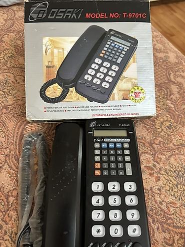 t 10: Osaki T-9701C 2‑si 1‑də masaüstü telefon və kalkulyator — 2