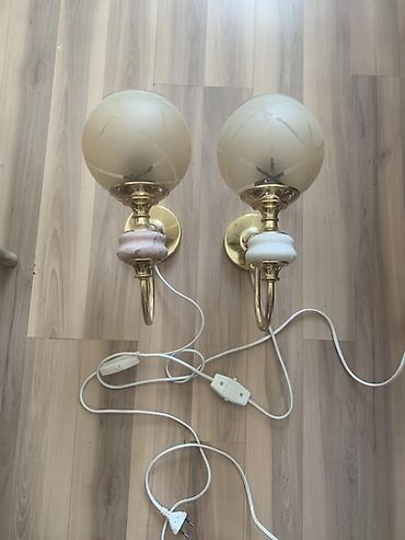 divar bralari: Klassik üslublu divar braları – cüt - Qızılı rəngli metal korpus — 1
