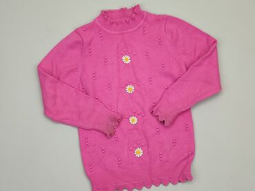 rozowy rozpinany sweterek: Sweterek, 8 lat, 122-128 cm, stan - Dobry