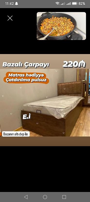 karaca home: Yeni, Təknəfərlik çarpayı, Bazalı, Matras ilə — 1