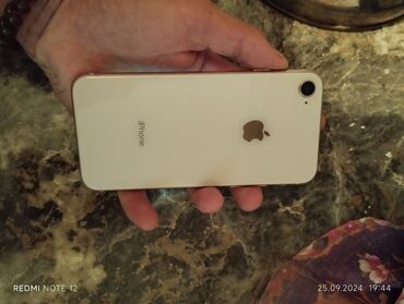 айвон: IPhone 8, Б/у, 64 ГБ, Розовый, Защитное стекло, Чехол, 100 %