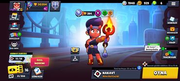 Oyun diskləri və kartricləri: Brawl Stars oyunu üçün inkişaf etmiş hesab - Kupa: 30.204 - Səviyyə