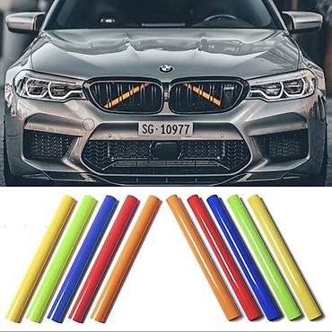 m ms: Накладки-наклейки на решётку радиатора для BMW - Декоративные полосы — 1