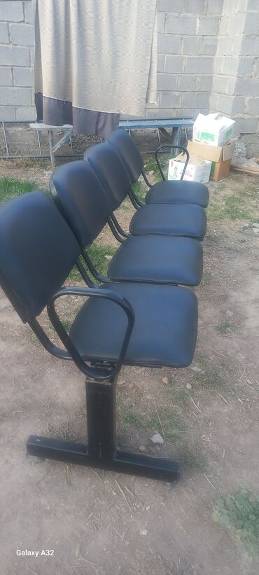 металлический стул для кухни: Кафе, ресторандар үчүн отургуч, Колдонулган, Темир, түсү - Кара