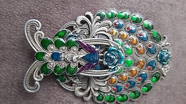 susə guzgu: Bəzəkli əl güzgüsü - Material: metal karkas, şüşə güzgü - Dizayn — 4