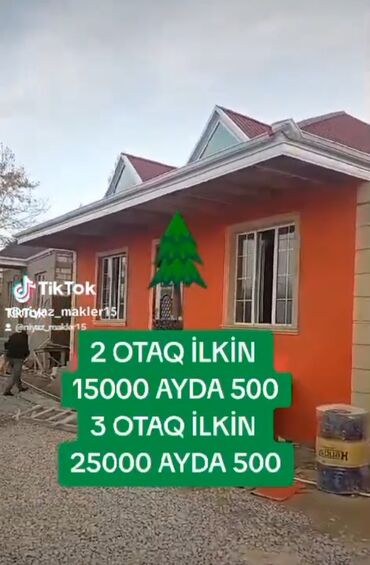 xirdalanda 3 otaqli heyet evleri: 3 otaqlı, 96 kv. m, Kredit var, Yeni təmirli