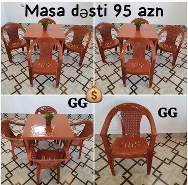 Masa və oturacaq dəstləri: Masa desti rəng seçimi var