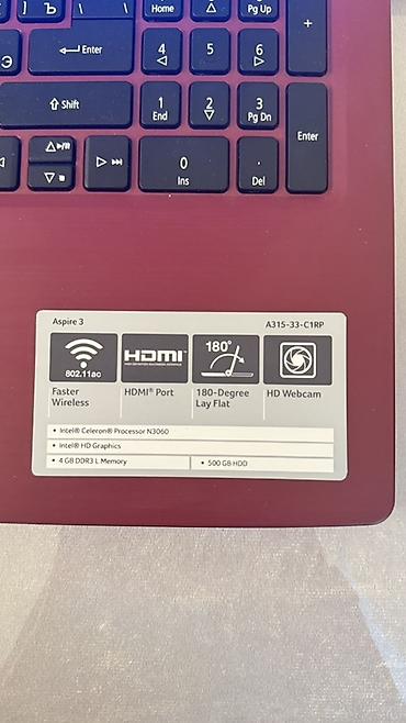 kreditle noutbuklar: Acer Aspire 3 A315-33-C1RP noutbuk Heç bir problemi yoxdur - Rəng — 3