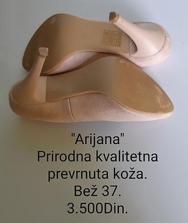 Salonke: Ženske salonke “Arijana” – bež, veličina 37 - Materijal: prirodna — 9