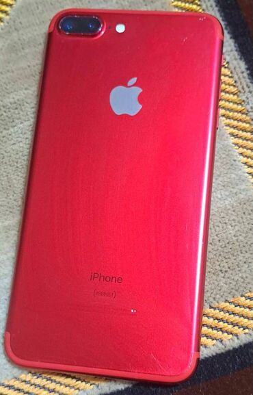 iphone 8 plus ekran qiymeti: IPhone 7 Plus, 128 GB, Qırmızı, Barmaq izi