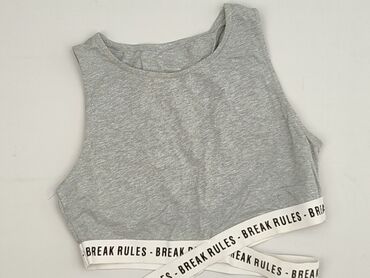 Szary crop top z okrągłym dekoltem, idealny do różnych stylizacji