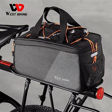 Велоаксессуары: WEST BIKING представляет сумку на багажник объемом 6 литров, которая — 5