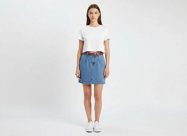 spódnice jeansowe czarne plus size: Noisy May, Спідниця жіноча, розмір XS