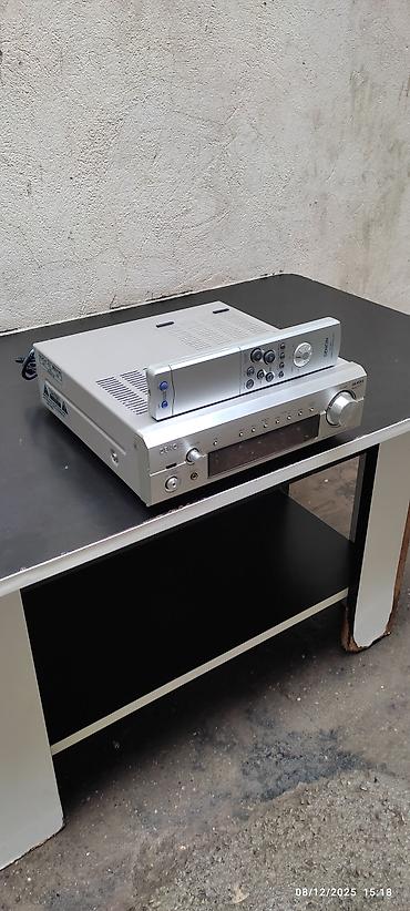 ses sistemi: Denon DRA-F101 AM/FM Stereo Receiver + orijinal pult - Kompakt “slim” — 2
