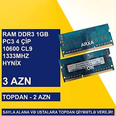 Operativ yaddaş (RAM): Notebook üçün Ramlar (DDR2/DDR3) SAYLA ALANA VƏ USTALARA TOPDAN — 8