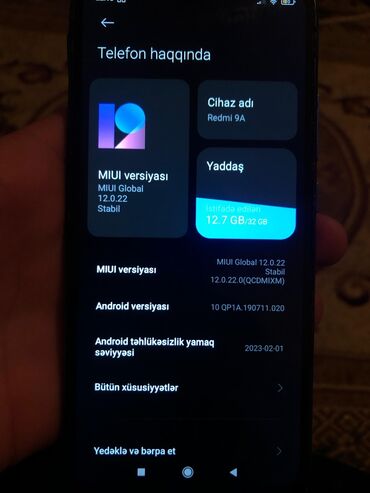 redmi 9a ekran qiymeti: Xiaomi Redmi 9A, 32 GB, rəng - Göy, 
 İki sim kartlı, Sensor