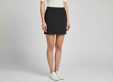 czarne plisowane spódnice mini: Spódnica damska, rozmiar S