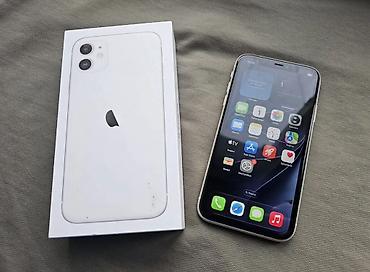 iph: IPhone 11, Б/у, 128 ГБ, Белый, Зарядное устройство, Чехол, Кабель, 78 % — 1