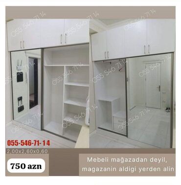 Divanlar: Yeni, 4 qapılı Düz dolab, Qarderob, paltar dolabı