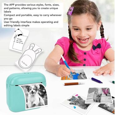 prınter: Mini portativ printer. Telefona, plonşetə, kompiuterə və digər ağıllı