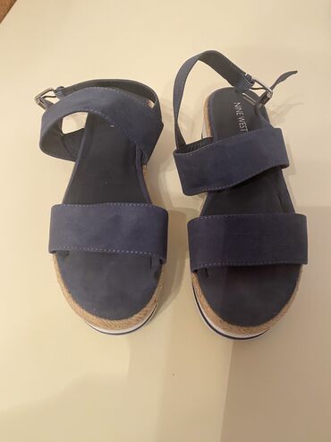 детские пинетки сандали: Nine West, Ölçü: 38.5, rəng - Göy, İşlənmiş