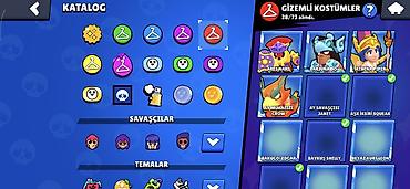 hanı: Məhsul: Brawl Stars oyun hesabı Xüsusiyyətlər: - Kupa yolu: 98,499 — 5
