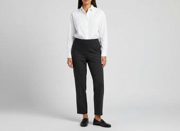 Women's Pants: Spodnie materiałowe damskie, rozmiar L