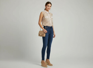 eleganckie bluzki plus size: Жіноча блуза, розмір L