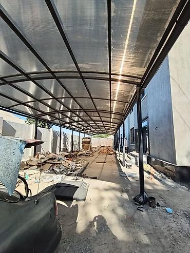 навеси: Металлоконструкции на заказ: навесы, козырьки, ворота, калитки — 1