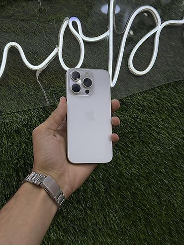 14 pro ağ: IPhone 15 Pro, White Titanium, Face ID — 2